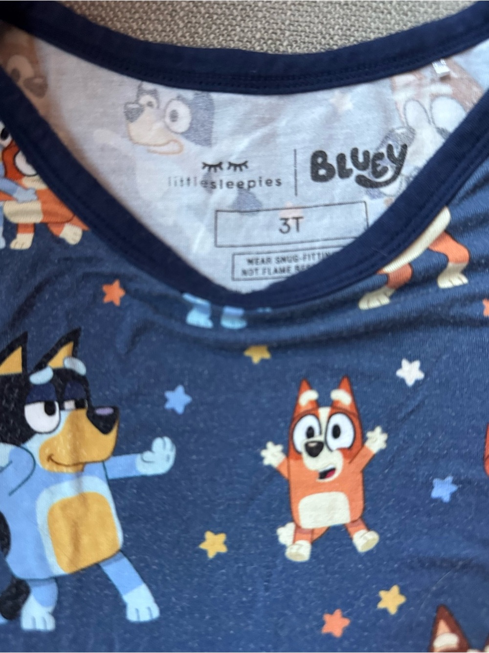Little Sleepies Bluey Pajama Set - Picture 2 of 2